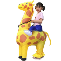 Disfraz inflable de jirafa para adultos y niños, fiestas de baile para niños adultos, programas de TV, carnavales, celebraciones de apertura