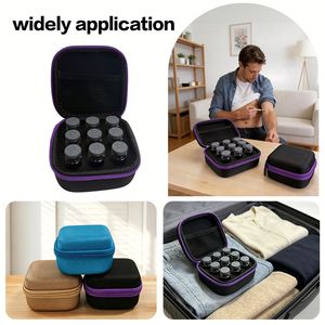 Bolsa Enfriadora de Insulina SJ, Muestra Gratuita, 9 Compartimentos, Impermeable, Resistente a Impactos, Ligera, de EVA, para Almacenamiento y Viajes de Diabéticos - Product Image 6