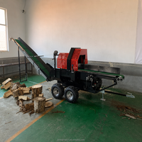 Fendeuse de bûches à essence, processeur de bois de chauffage, machine à couper les arbres avec convoyeur pour usage agricole et forestier