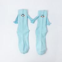 Chaussettes magnétiques pour chaussettes à tube moyen mignonnes et amusantes Chaussettes colorées main dans la main