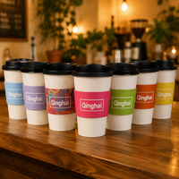 Manchon en papier ondulé kraft personnalisé pour boissons chaudes et froides, support de gobelet en papier pour café et boissons, manchon en plastique pour gobelet – Prix de gros