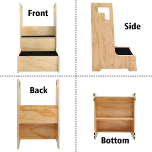 Tabouret de tour en bois Montessori multifonctionnel Offre Spéciale pour l'apprentissage des enfants chambre à manger cuisine extérieur accessoire de lit polyvalent - Product Image 2