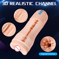 Masturbador Masculino Eléctrico con Vibración y Succión, 10 Vibraciones, 5 Modos de Succión, Carga USB, Impermeable, Canal 3D, Sensación Real al Tacto