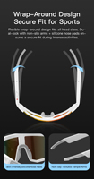 Lunettes de soleil sportives VALDUS avec caméra 8MP, enregistrement vidéo 1080P, casque, étanches IPX4, ENC SVI01, lunettes intelligentes