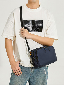 กระเป๋าคาดลำตัวผู้ชายแบบขายส่ง กันน้ำ กระเป๋าสะพายไหล่แบบ unisex กระเป๋าคาดเอวพร้อมซิปปิด สำหรับเดินทาง เล่นกีฬา วิ่ง และกิจกรรมกลางแจ้ง - Product Image 6