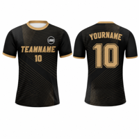 Jersey Sepak Bola Sublimasi Custom 200GSM Polyester Bernapas untuk Seragam Tim Pria