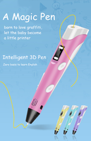 Stylo 3D Fessional Nouveau Modèle 12V Crayon à Dessiner Imprimante Stylo d'Impression 3D Ensemble pour Enfants