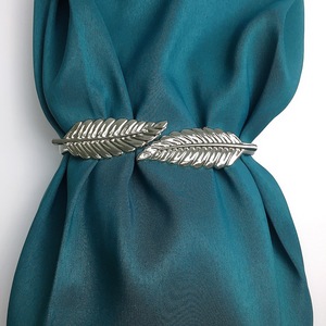 Clip de rideau mental de luxe derniers rideaux de conception de feuille de style vente <span class=keywords><strong>en</strong></span> <span class=keywords><strong>ligne</strong></span> embrasse réglable - Product Image 2