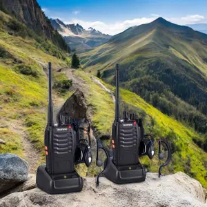 宝丰BF-888S畅销2包超高频无线电手持对讲机5w输出功率GMRS型Ran 400-470兆赫厂家直销
