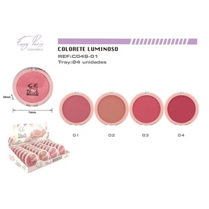 24/U cipria illuminante per guance luminose ingredienti vegani Cruelty-Free a base di erbe ODM da viaggio forniti 8433690097838"