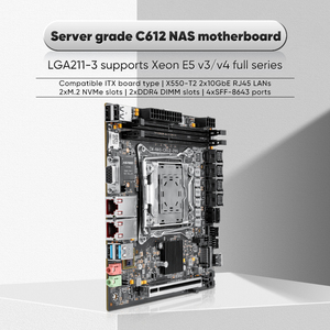 Carte mère NAS Topton Dual 10G NICs de qualité serveur C612 Intel XEON E5 V4 Max 10*SATA 4*NVMe PCIE X16 Split Firewall ITX - Product Image 5