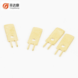 Conector Recto Fengdakang de Latón Chapado en Oro para Placa de Circuito Impreso, Terminal Antideslizante con Posicionamiento - Product Image 1