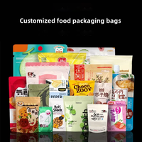 Sacs d'emballage personnalisés imprimés pour aliments, résistants à l'humidité, en BOPP/AL/PE, pour snacks et aliments pour animaux – Sachets à fermeture éclair refermables en feuille d'aluminium
