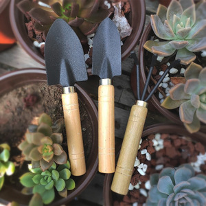 Kit <span class=keywords><strong>de</strong></span> jardinage industriel DIY trois pièces pour mini-succulentes, outils légers en bois et fer, <span class=keywords><strong>pelle</strong></span> à fleurs pour ameublir le sol avec <span class=keywords><strong>manche</strong></span> en fer - Product Image 3