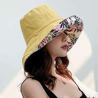Sombrero de Sol de Ala Ancha para Mujer, Estilo Coreano, Reversible, Artístico, Versátil, para Viajes, Primavera-Verano