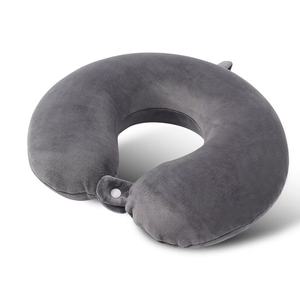 Kustomisasi bentuk u bantal perjalanan dengan penyimpanan busa memori leher dukungan lambat rebound bantal leher perjalanan - Product Image 3