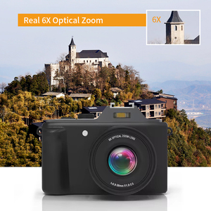 Appareil photo numérique compact DC131 de haute qualité, zoom optique 6x, anti-vibration, écran IPS 3,0 pouces, résolution 2,7K, capteur CMOS, reconnaissance faciale - Product Image 5