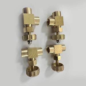 Nissin Copper Needle Valve 1/4 In 2-Way Gas Flow Control Throttle Valve Pneumatic Application - Product Image 2