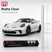 Film Pelindung Cat Mobil PPF Matte Finish Lubrizol TPU 7.5mil Hidrofobik Perbaikan Diri Instan Mewah Matte Garansi 6 Tahun