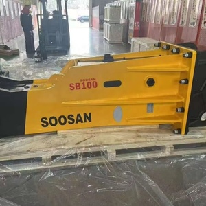 Para SOOSAN SB100 Martillo hidráulico Tipo de caja de calidad premium para excavadoras de 25-30 toneladas Motor de nueva condición para demolición - Product Image 1