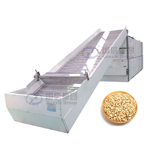 Secador de avena de alta capacidad con cinta transportadora de malla de grado alimenticio industrial continuo OEM. - Product Image 1