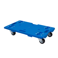 Nouveau chariot à main portable pliable à quatre roues avec plate-forme industrielle de support OEM pour un déplacement facile