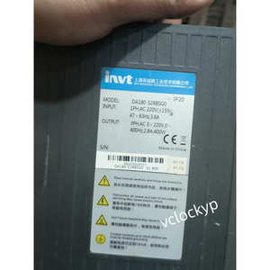INVT DA180-S2R8SG0 AC SERVO DRIVER DA180S2R8SG0 LIVRAISON RAPIDE GRATUITE Utilisé - Product Image 3