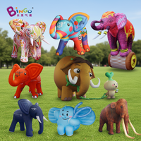 Éléphant gonflable personnalisé en tissu Oxford, animal gonflable géant pour la publicité et la décoration