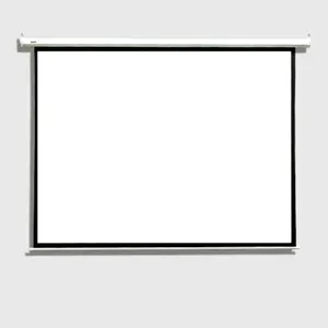 Popular Hot Sell 60 Inch White Plastic 16:9 Motorized Vertical Electric Projection Screen