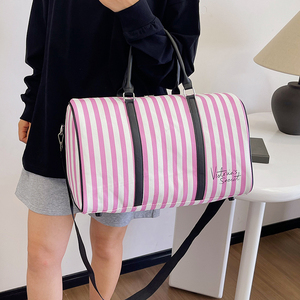 Bolsas de Viaje Deportivas para Mujer, Bolsa de Lona Rosa, Bolsas de Viaje de PU de Buena Calidad - Product Image 3