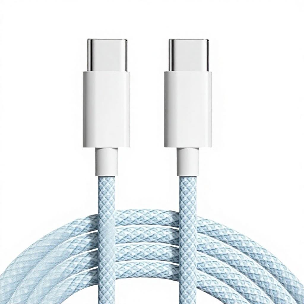 Double type-c/67w charge rapide-bleu ciel