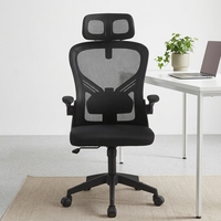 Chaise de bureau ergonomique moderne en maille, confortable, pour réunions, avec appui-tête réglable 2D et siège en mousse moulée – Vente en gros
