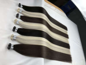 ต่อผมยอดนิยมประจำปี 2023 Genius Weft Hair Extensions Remy Genius Weft Hair Raw Hair Extensions - Product Image 4