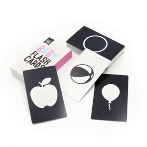 Flash <b>Cards</b> Learning Visual Simulation Cognitive Black and White High Contrast Baby Flashcards - Product Image 6