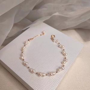 Pulsera Trenzada <span class=keywords><strong>de</strong></span> Perlas Naturales Pequeñas <span class=keywords><strong>de</strong></span> 5-6mm, Hecha a Mano, con Diseño Elegante - Product Image 2