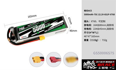 75C 5000mAh 6S
