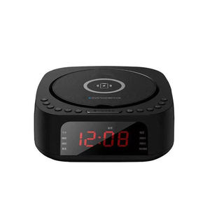 Reproductor de CD de Escritorio con Carga Inalámbrica, Función de Despertador, Reproductor de Audio Multifunción, Entretenimiento en el Hogar, Reproductor de CD con Bluetooth - Product Image 1