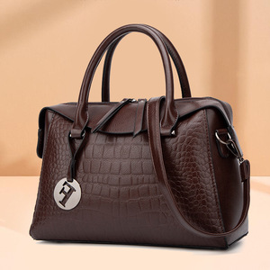 New Style Crocodile-Patterned Zipper PU Material Large Capacity <b>Pillow</b> Shape Fashion Trendy Women's <b>Shoulder</b> Handbag Factory - Product Image 1