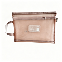 Pochette de rangement portable en nylon A4 avec fermeture éclair et logo personnalisé Lumi, organiseur de documents pour étudiants, vente en gros