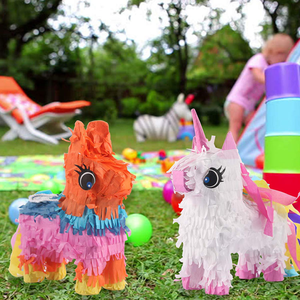 Enfant Fête Pas Cher En Gros Personnalisé Jouet Fabrication Design Âne <span class=keywords><strong>Licorne</strong></span> Lama ballon Mini gâteau Pinatas pour Noël - Product Image 2