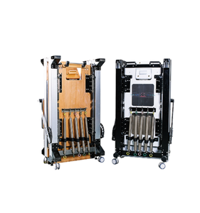 Lit d'entraînement durable réglable de réformateurs de Pilates de ménage avec la caractéristique coulissante portative d'équipement de pliage de forme physique - Product Image 2