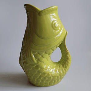 Jarrón de agua gurgle colorido, maceta de cerámica para pescado - Product Image 6