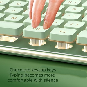 Clavier sans fil silencieux à sensation mécanique LANGTU L1 pour ordinateurs de bureau, jeux, usage professionnel, avec rétroéclairage, version filaire - Product Image 4