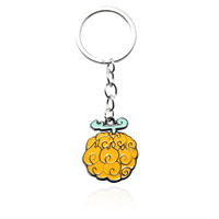 Offres Spéciales japon Anime Luffy Ace démon fruits alliage porte-clés 1 pièce périphérique Luffy diable fruits alliage pendentif porte-clés