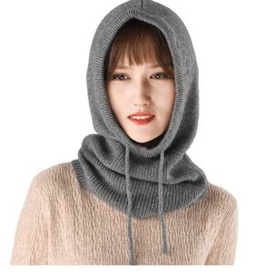 Nouveau Passe-Montagne d'Hiver Capuche Écharpe Chapeau Femme Ski Chaud Protection Oreilles et Cou Pull <span class=keywords><strong>Bonnet</strong></span> Tricoté <span class=keywords><strong>avec</strong></span> Cordon - Product Image 6