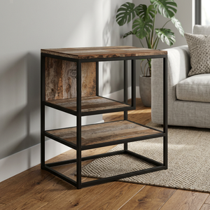 Industrial Solid Wood Farmhouse Living Room Cabinet with Durable Eco-Friendly Design for Home Use and Villas - Product Image 3