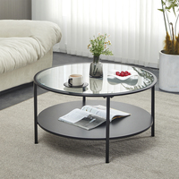 Table basse rectangulaire en verre écologique moderne pour salon, mobilier de maison, fabrication usine