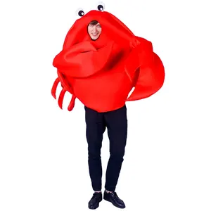 花式螃蟹动物服装万圣节螃蟹吉祥物Cosplay男女服装