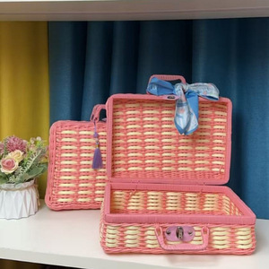 Paniers de rangement portables modernes et durables <span class=keywords><strong>en</strong></span> rotin pour la décoration de mariage, <span class=keywords><strong>en</strong></span> plastique, capacité 3-6L, pour le salon - Vente <span class=keywords><strong>en</strong></span> gros - Product Image 2