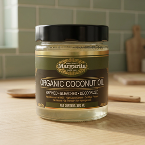 Huile de coco fractionnée biologique raffinée, blanchie et désodorisée, pureté 10%, bouteille en verre 380 ml, grade 5, durée de conservation 24 mois - Product Image 3